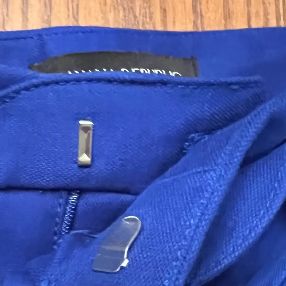 Banana Republic Belted Scallop Royal Blue Stretchy Cotton 5” Dress Shorts Size 4 - Image 9