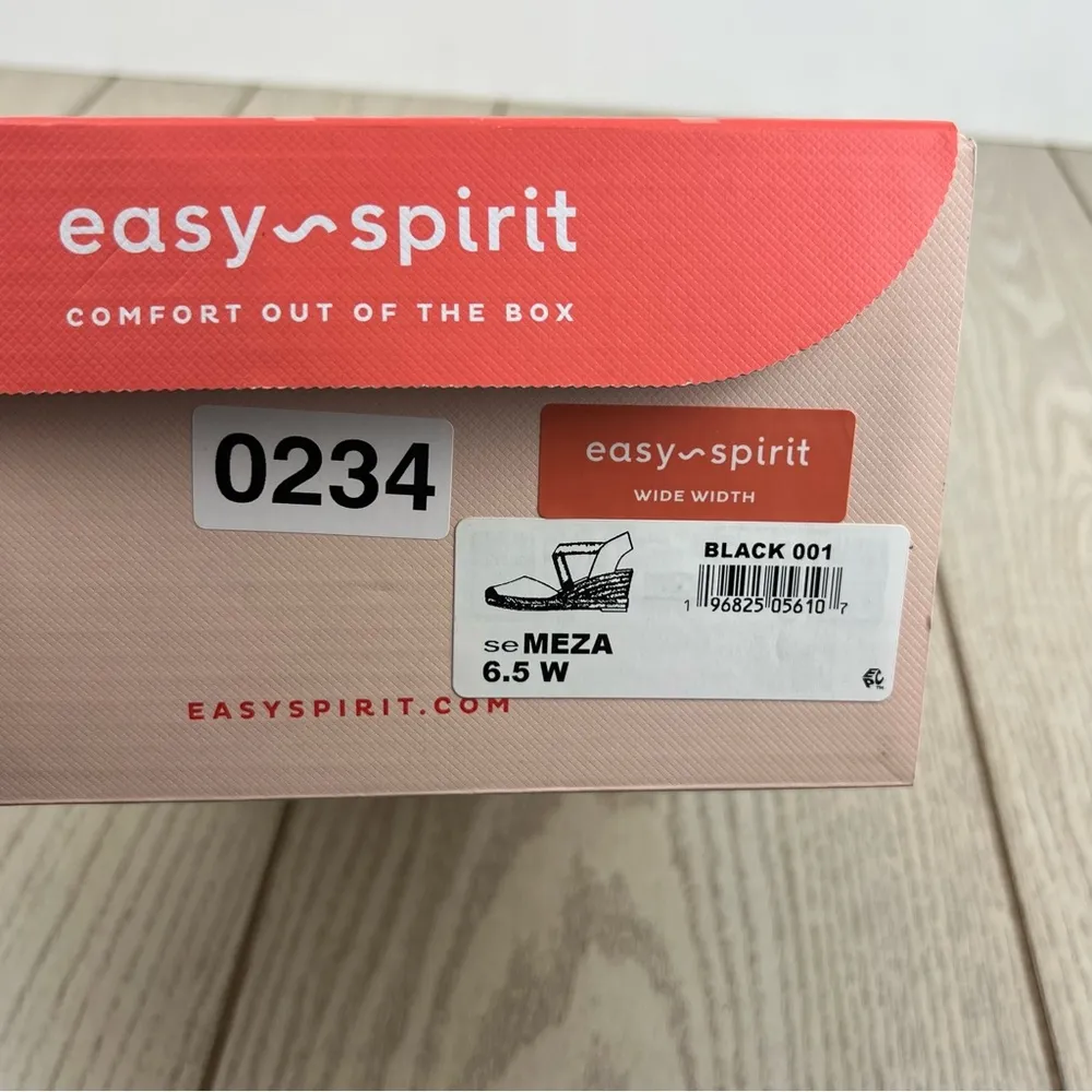 Easy Spirit Women's Meza Espadrille Wedge Sandals 6.5W Black $89 - Image 8