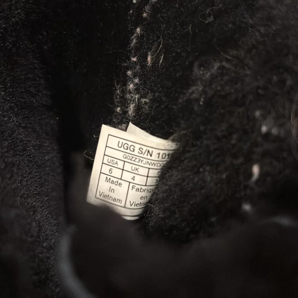 UGG  Black Shearling Boots - Image 5