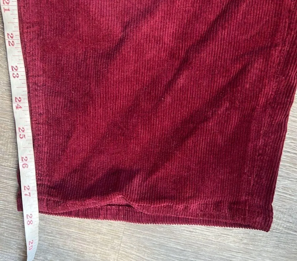 NEW Good American Plus Good Classic Corduroy Slim Straight Leg Pants - Image 9