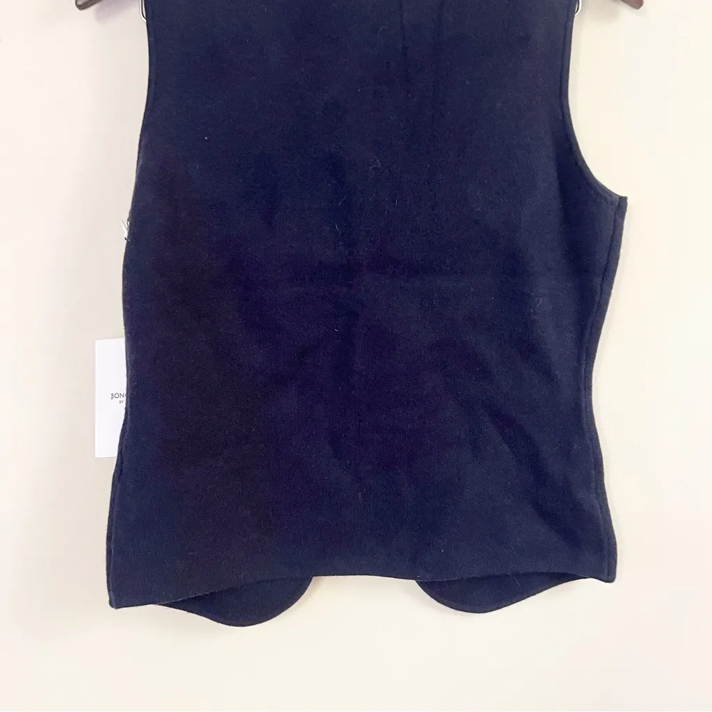 Song of Style by Aimee Song Navy Blue Button Front Sweater Vest NEW Medium - Image 8