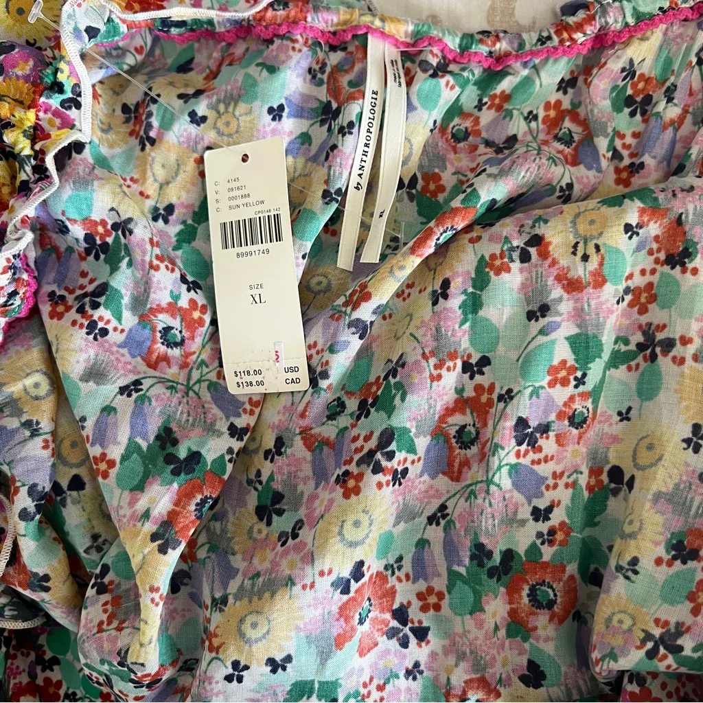 Anthropologie Maeve Malik’s Maxi Dress – Oh-So-Breezy Dizzy Floral NWT Size XL - Image 14