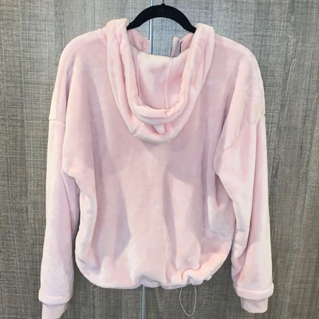 💖✨Juicy Couture Pink Plush Half-Zip Pullover Hoodie - Image 7