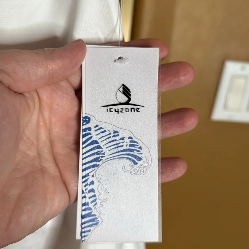 NWT icyzone Athletic Skirt Workout White Golf Tennis Skort w/ Pocket Size Small - Image 6