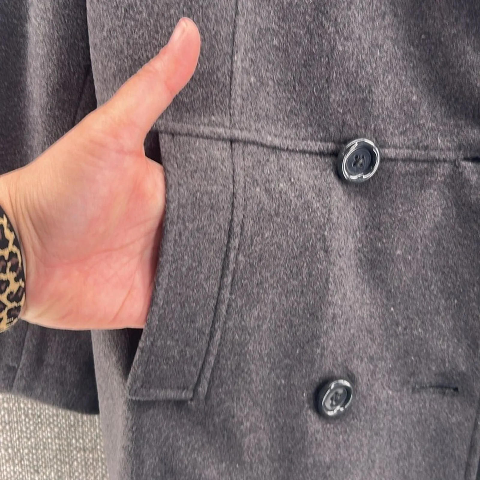 Croft & Barrow Peacoat Large Gray‎ - Image 11