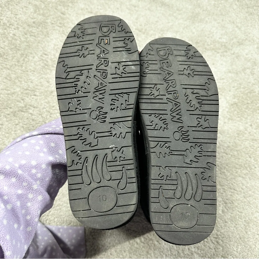 BearPaw Women’s Tatum Shearling Wool Sheepskin Lined Suede Boots in Black 10 - Image 13