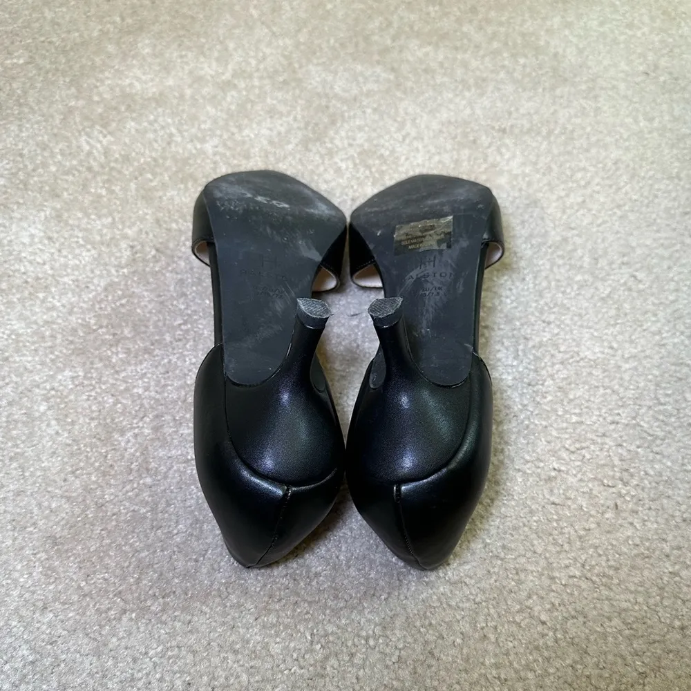 H Halston Bali pointed pumps heels black size 9 - Image 8