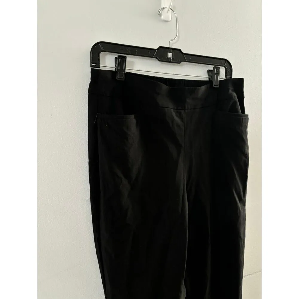 Chicos Pants Womens 6 Chicos 0.5 Black Slacks Trousers Office Business Pull On - Image 4