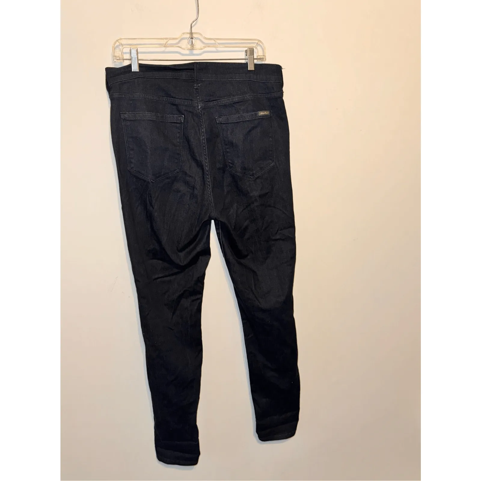 Eddie Bauer Women’s 12 Tall Slightly Curvy High Rise Skinny Blue Jeans - Image 5