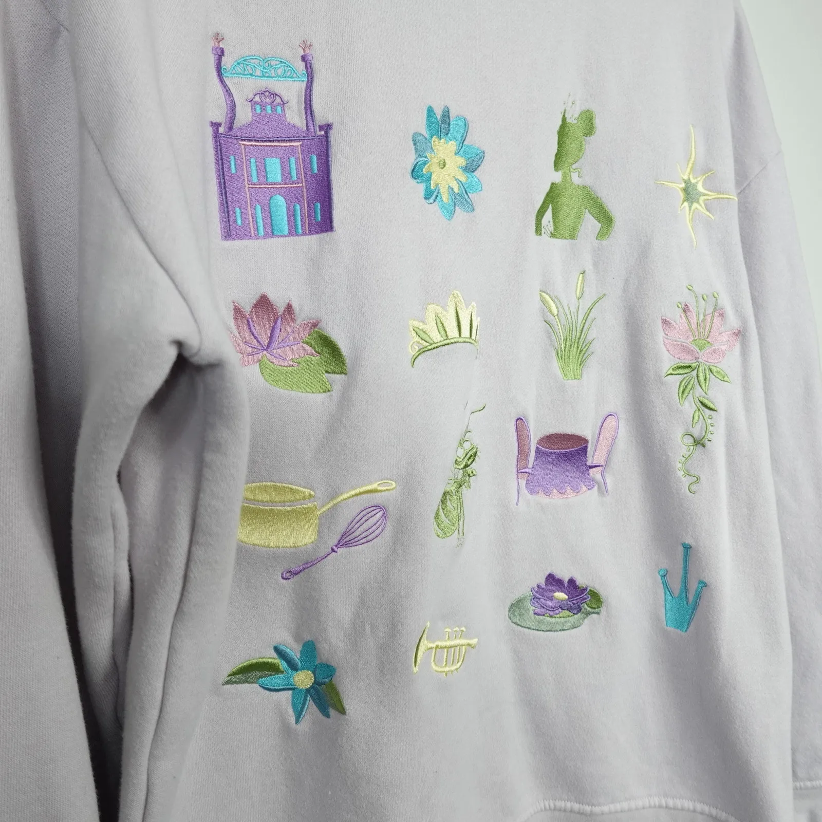 Disney The Princess and The Frog Icons Collared Crewneck Boxlunch Sweatshirt - Image 3