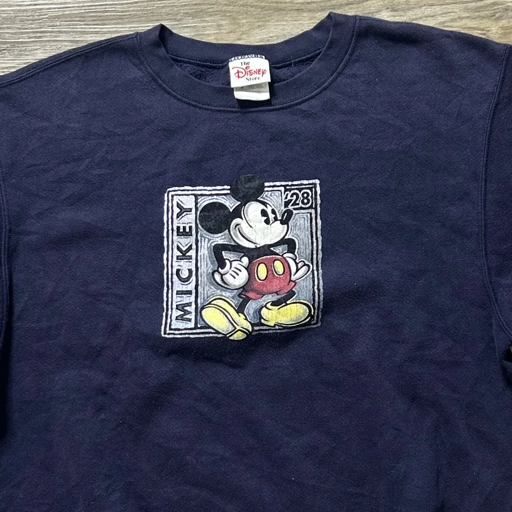 Vintage Disney Mickey Stamp Crewneck Sweatshirt - Image 2