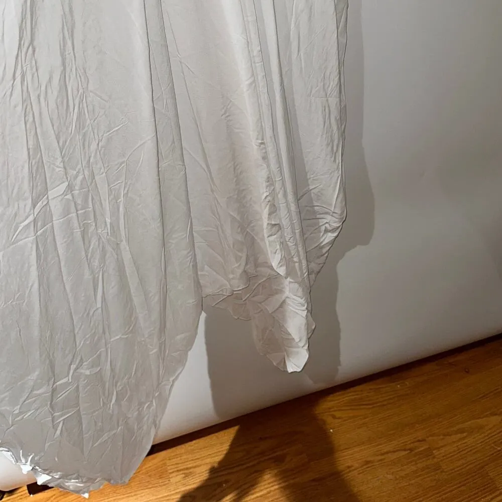 ELAN White Rope Waist Lighweight Sleeveless Loose Fit Dress Large - Image 5