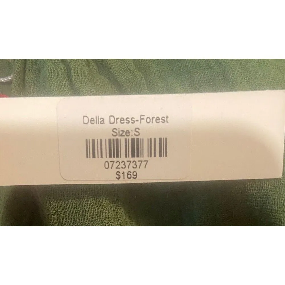 Citrine Della Dress Forest Green Size Small Spaghetti Straps Beach Resort‎ Wear - Image 3