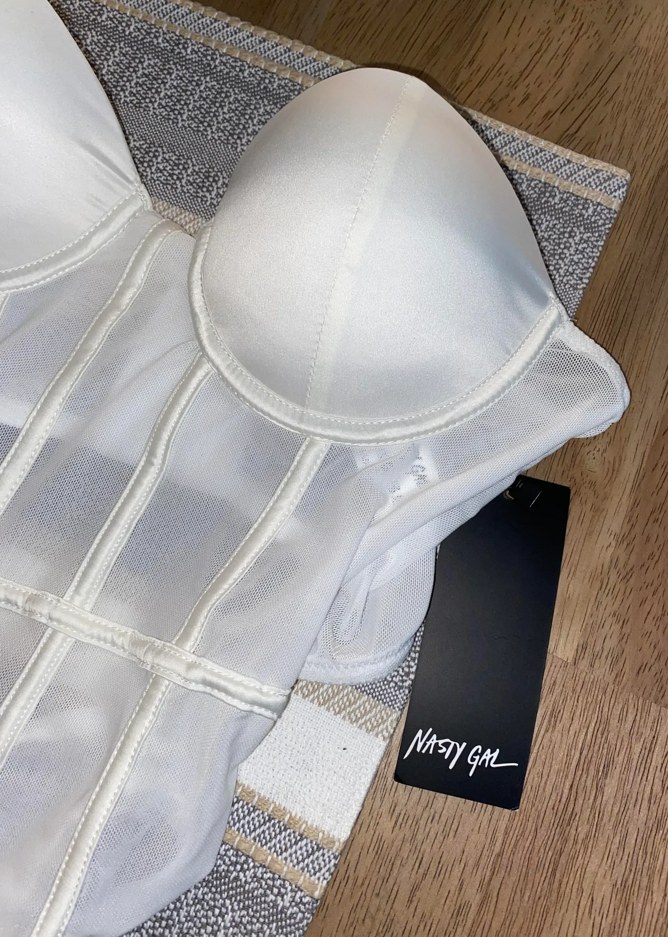 Nasty Gal Corset White - Image 2