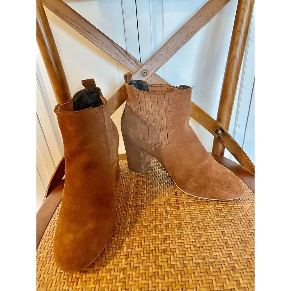 Steve Madden Gasto rust suede square toe booties size 10 - Image 8