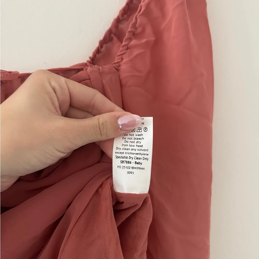 HOUSE OF CB Baby Pink Mini Dress S - Image 6