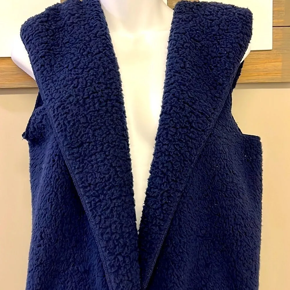 Zenana Navy Teddy Bear Vest- Medium - Image 2