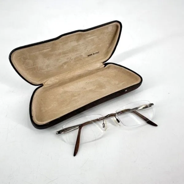 Vintage Charmant Titanium Tortoise Eyeglasses Frame Only Dainty Tortoise 135MM Tan - Image 3