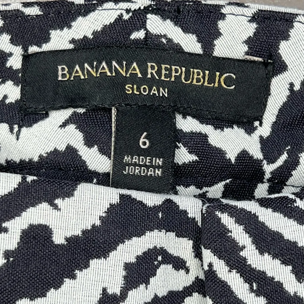 Banana Republic Zebra Print trouser Sloane Pants ankle business casual office - Image 8