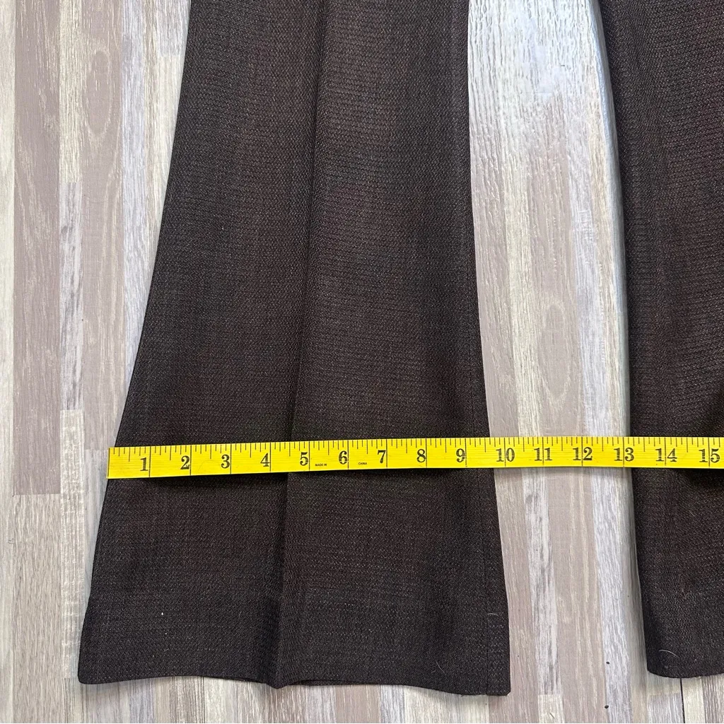 The Limited Dark Brown "Drew Fit" Flare Pants Women's Size 4 - Image 2