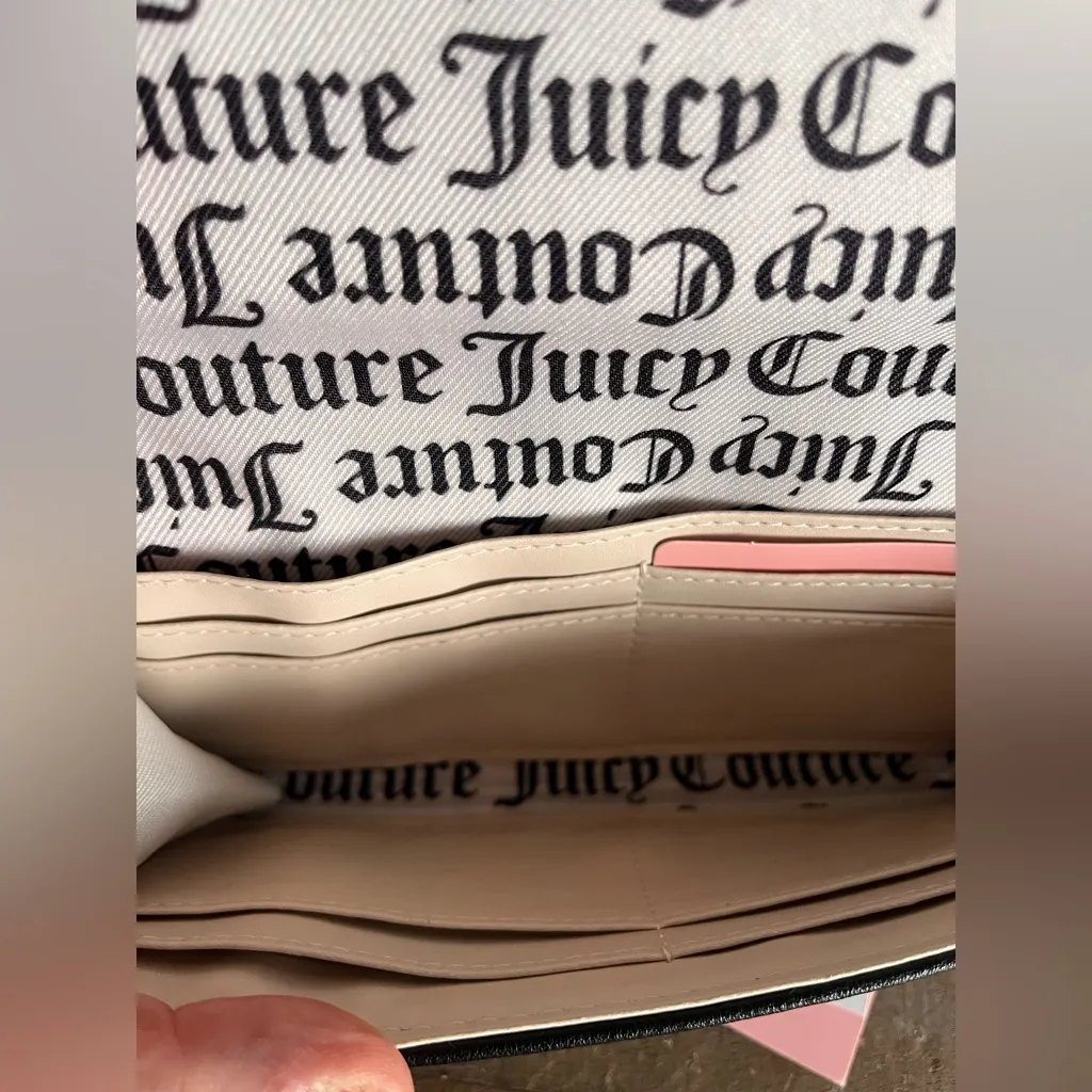 Juicy Couture Lovely Day Studded Wallet NWT Black Envelope Clutch - Image 3