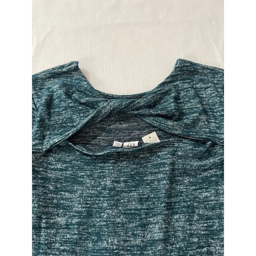 Gap Dresses Tall Gap Soft Spun Twist Back Midi Dress Heather Gray Sz Large NWT - Image 3