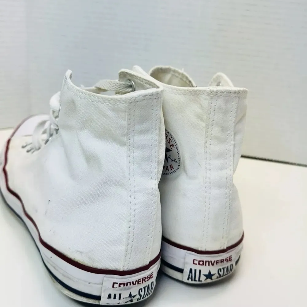 Converse Unisex Chuck Taylor All Star Hi M7650 White Shoes Sneakers Sz 8M W10 - Image 5