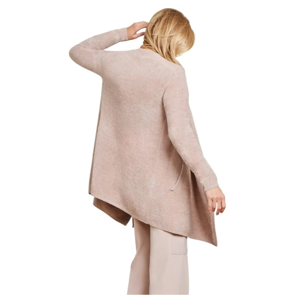 Barefoot Dreams Cozychic Lite Island Open Front Wrap Cardigan 903 Dize S/M Beige - Image 2