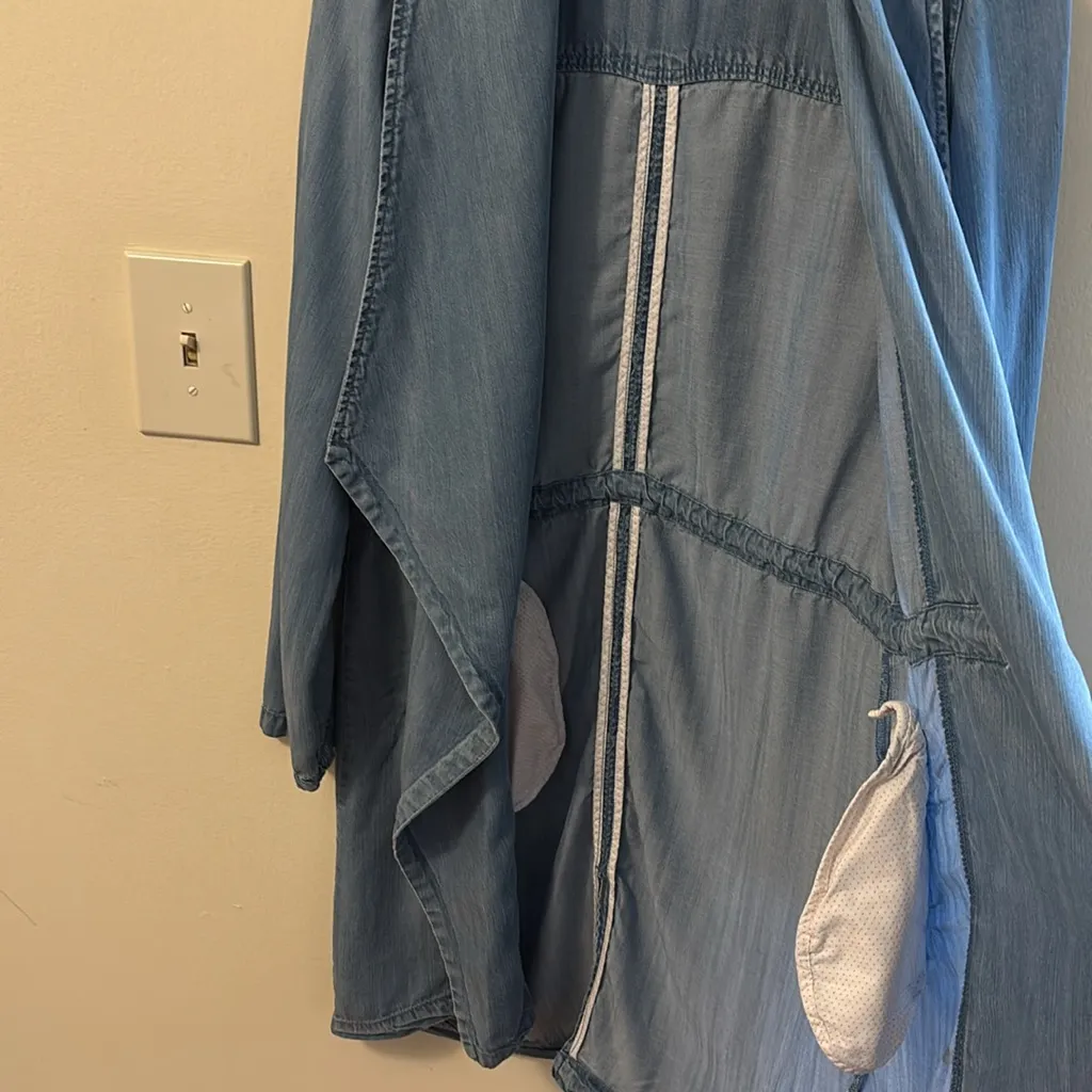 Max Jeans Light Blue Trench Coat - Image 9