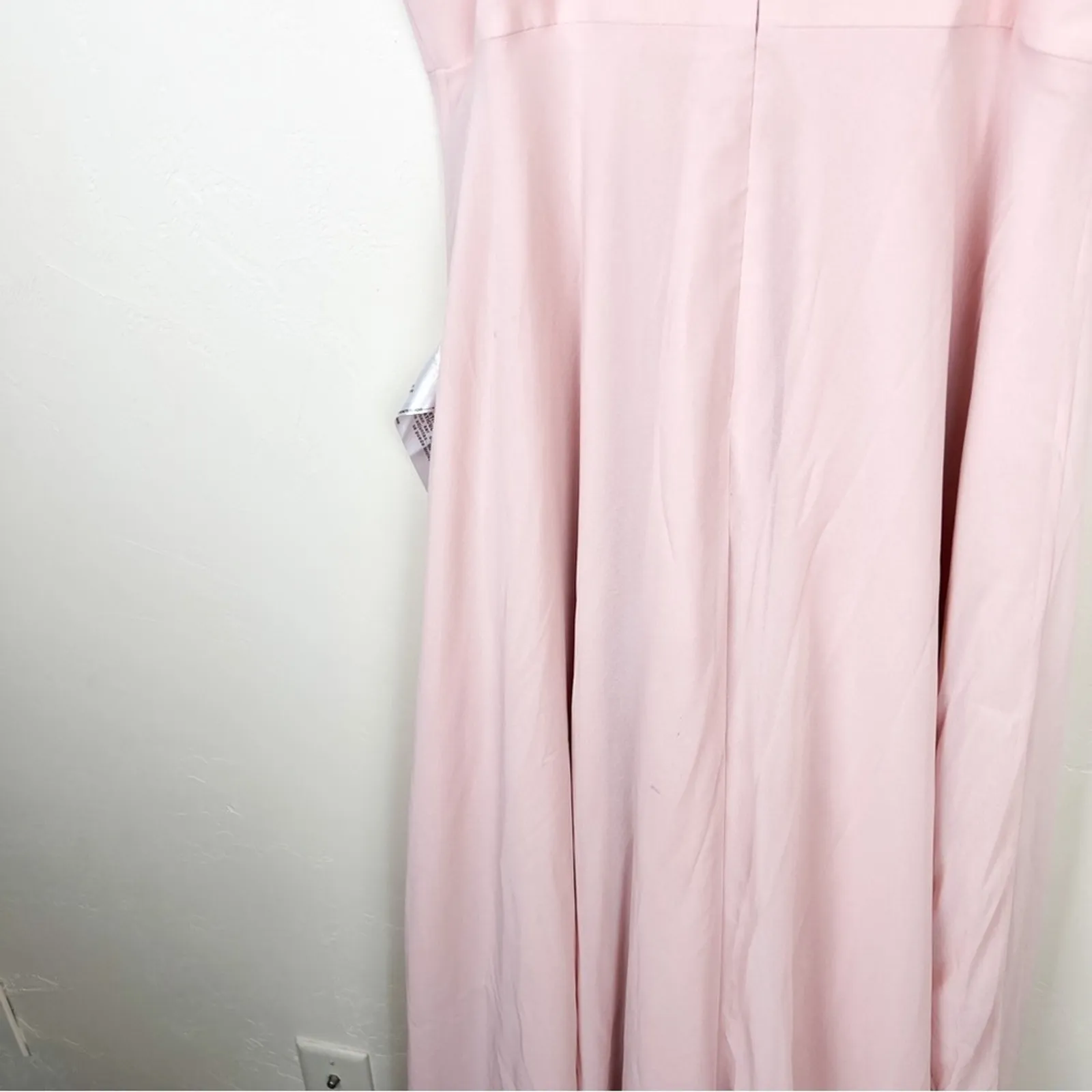 Dress the Population Cambria Tie Bodice Gown Maxi Dress in Light Pink - Image 12