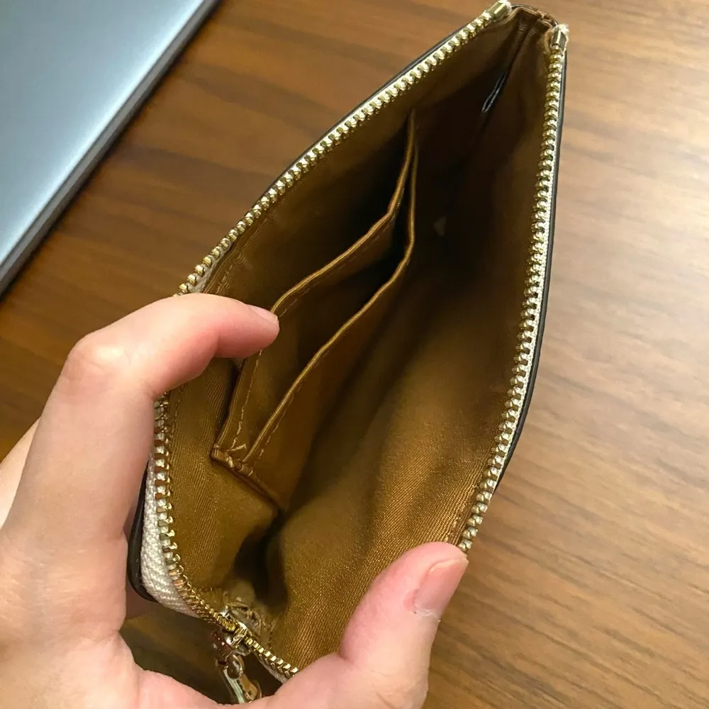 Coach Wristlet Wallet With A Strap And Cherry Print White - Image 4