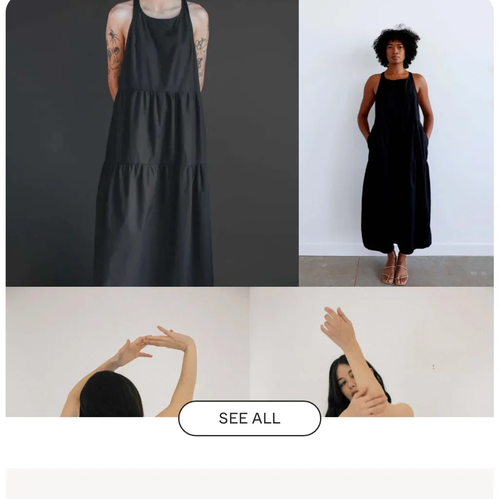 Garmentory DESIGNER JULIETTE FABBRI maxi dress black 100% cotton made in NYC m/l Size M - Image 4