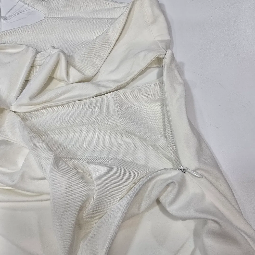 NBD Kara Midi Dress in White - Image 9