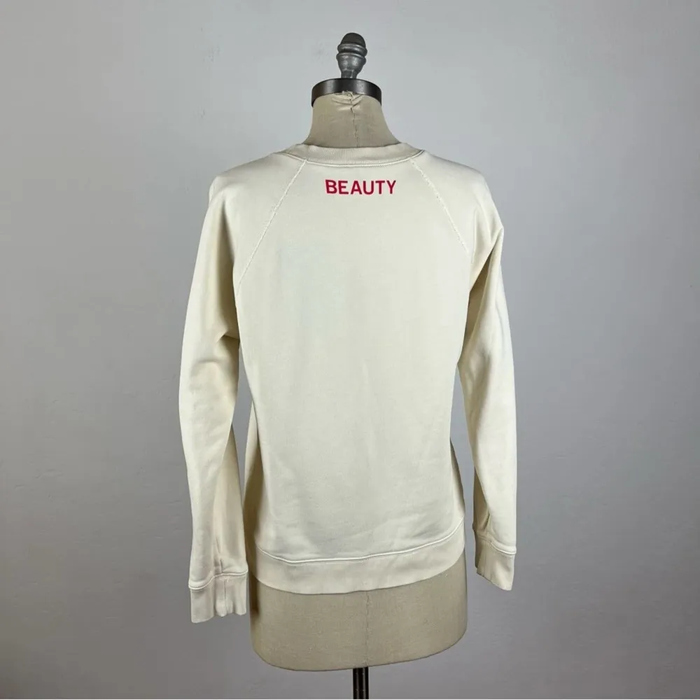 J. Crew Cream Metallic Beaute Sweatshirt - Image 86