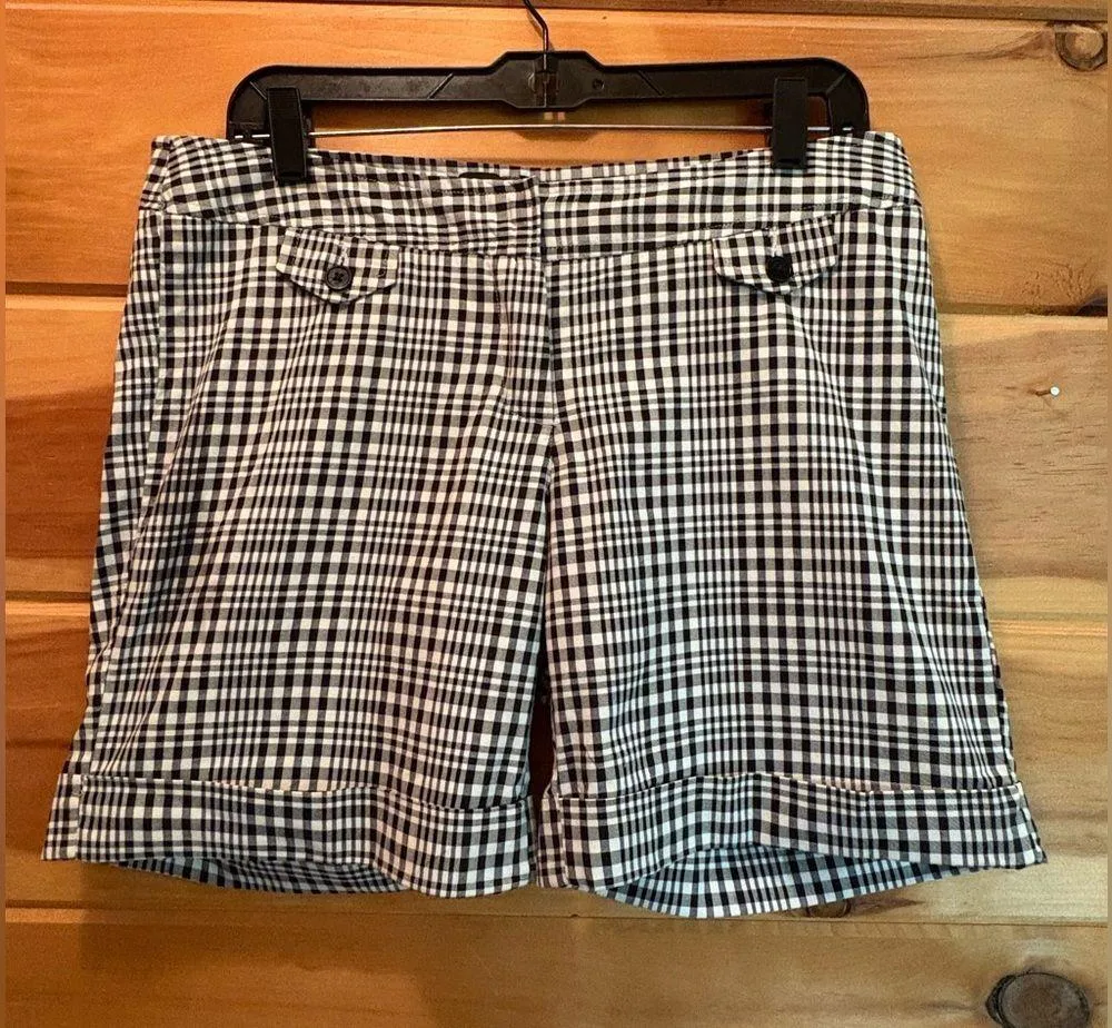 The Limited Black and White Checkered Women's Shorts size 10 - Image 2