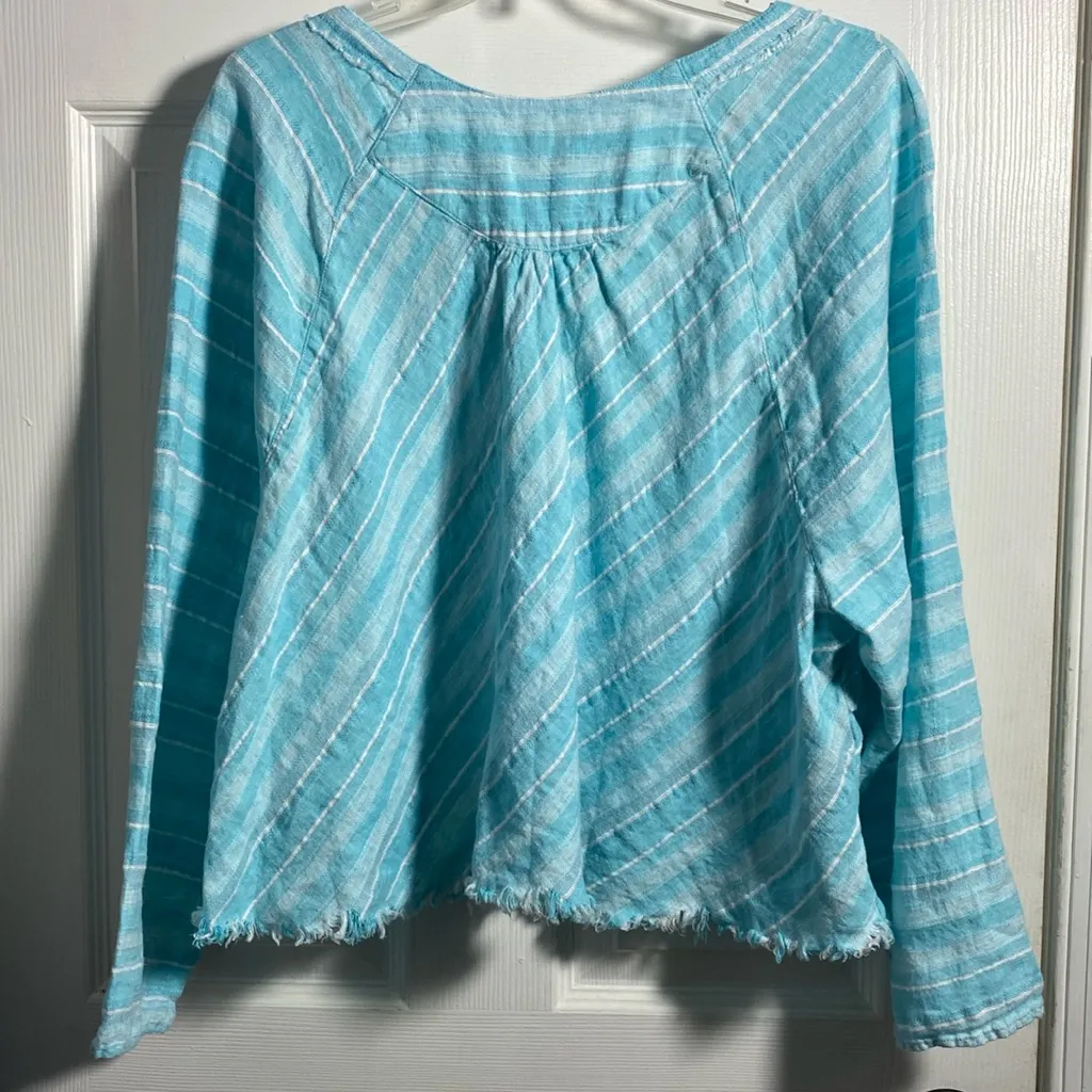 Nic+Zoe Raw Hem Cropped Top 2X - Image 2