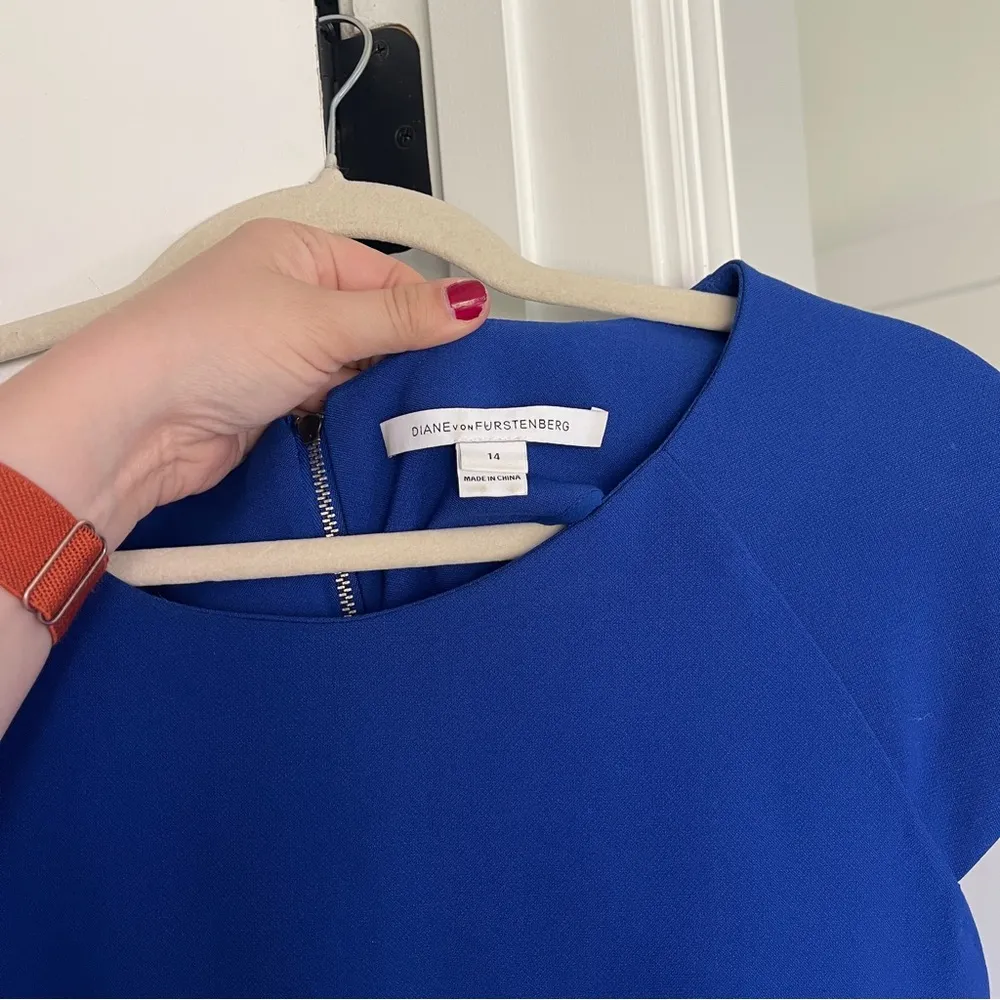 Diane Bon Furstenburg Blue Dress - Image 2