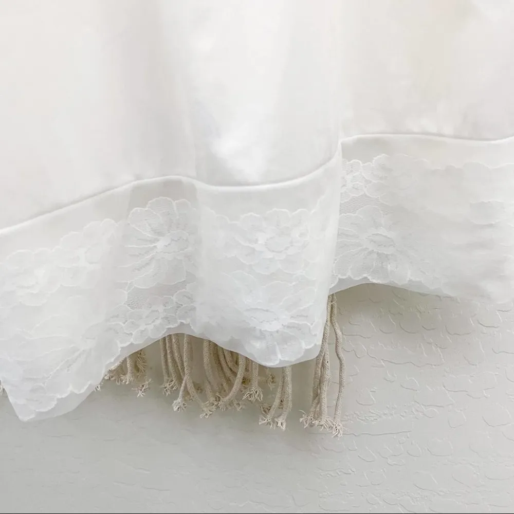 Vintage Vanity Fair Lace Slip Dress Lingerie White - Image 7