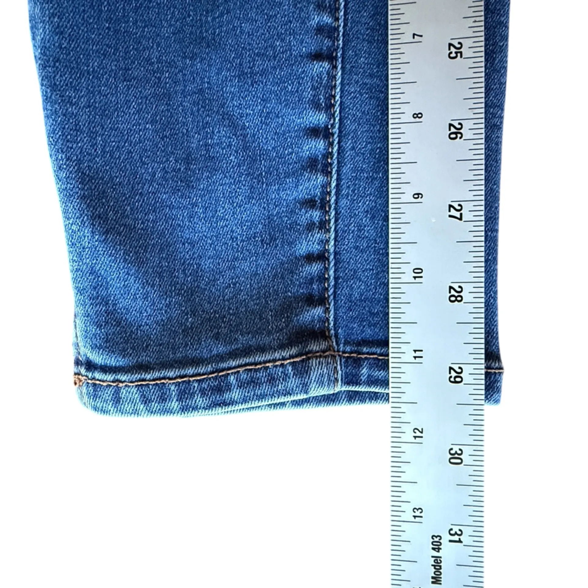 Pilcro Letterpress Mid-Rise Skinny Jeans with Hem Slit Women’s Size 33 Tall - Image 15