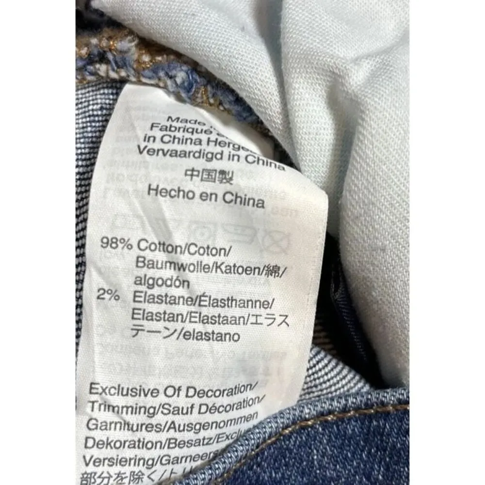 Madewell High Rise Slim Boyfriend Embroidered Flowers‎ Women’s Jeans 26 - Image 5