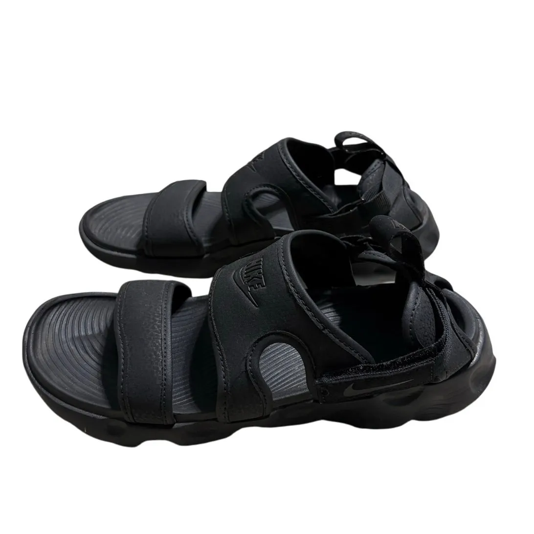 Nike Owaysis Sandals Women's Size 6 Triple Black Adjustable Straps - Image 3