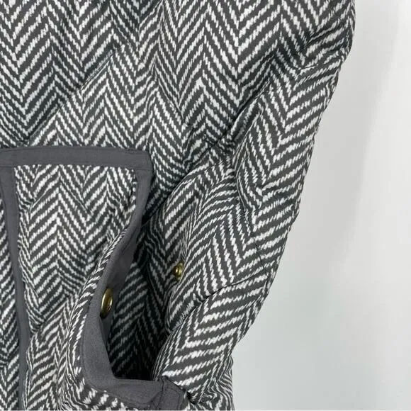 J Crew Down Vest Excursion‎ Herringbone Chevron Quilted Size Small - Image 12