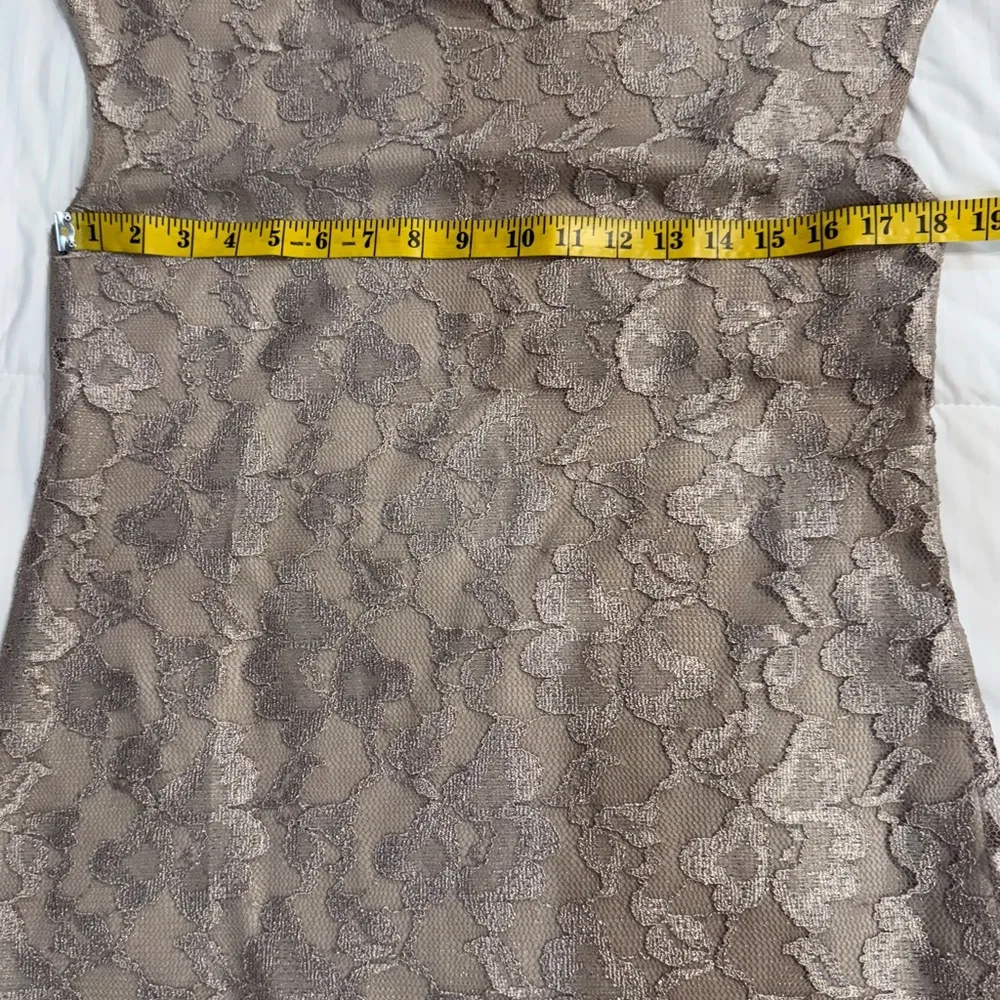 Love Notes Light Gold Lace Dress - Image 6
