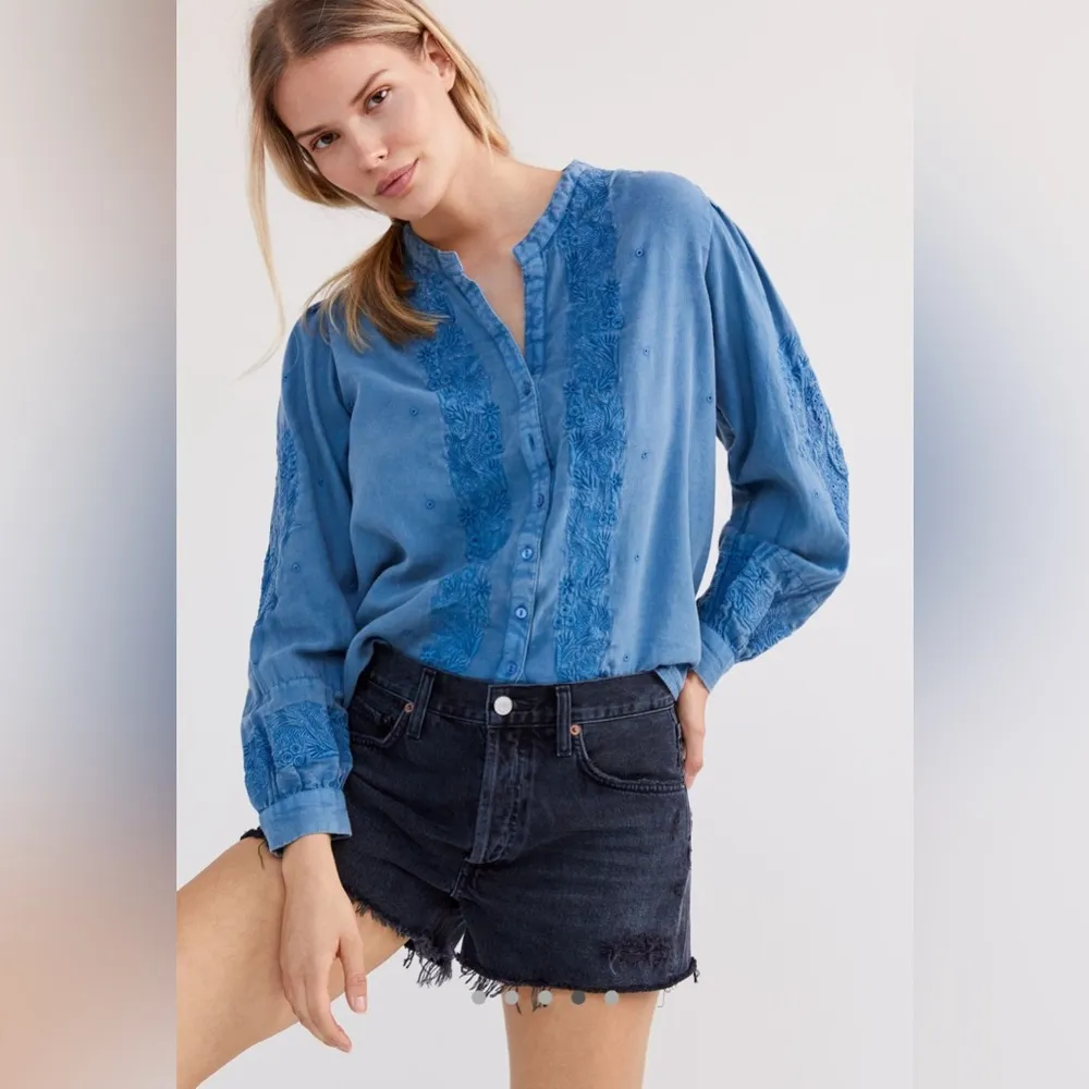 AGOLDE Parker Ultra High Rise Denim Cut Off Shorts in Oxford Black Anthropologie - Image 10