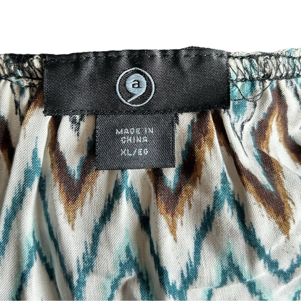 Apostrophe Ladies Missy Jr Rayon CHEVRON  SKIRT Sz XL - Image 3