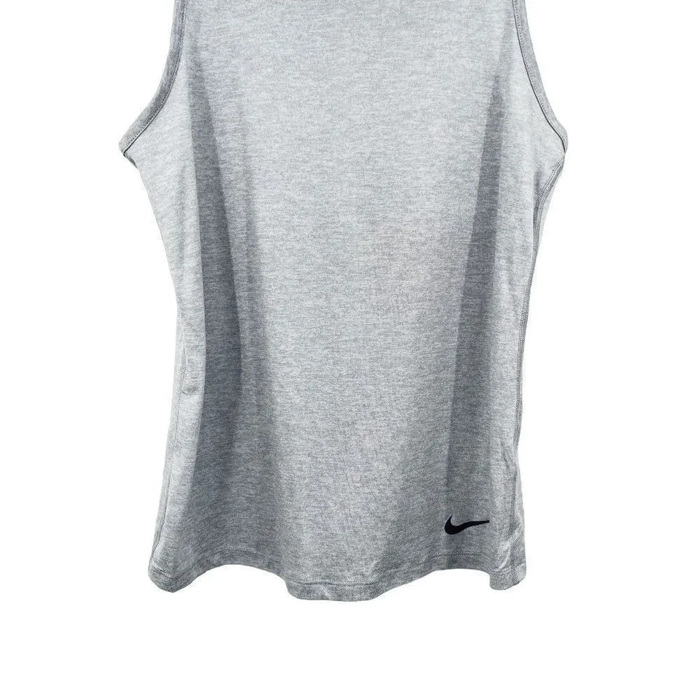 Nike Dry Training Tank Top Dri-Fit Sleeveless Athletic Workout Wolf Gray - Image 5