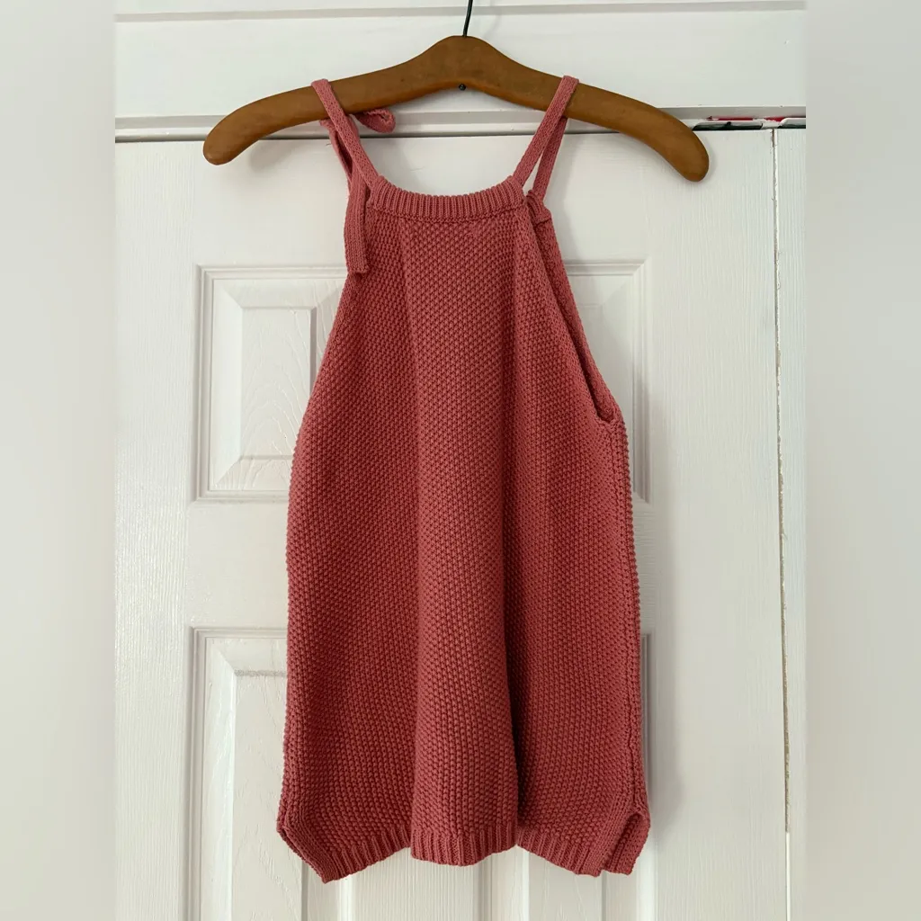 Marine Layer Pink Crochet Sleeveless Top Size‎ ExtraSmall EUC - Image 2