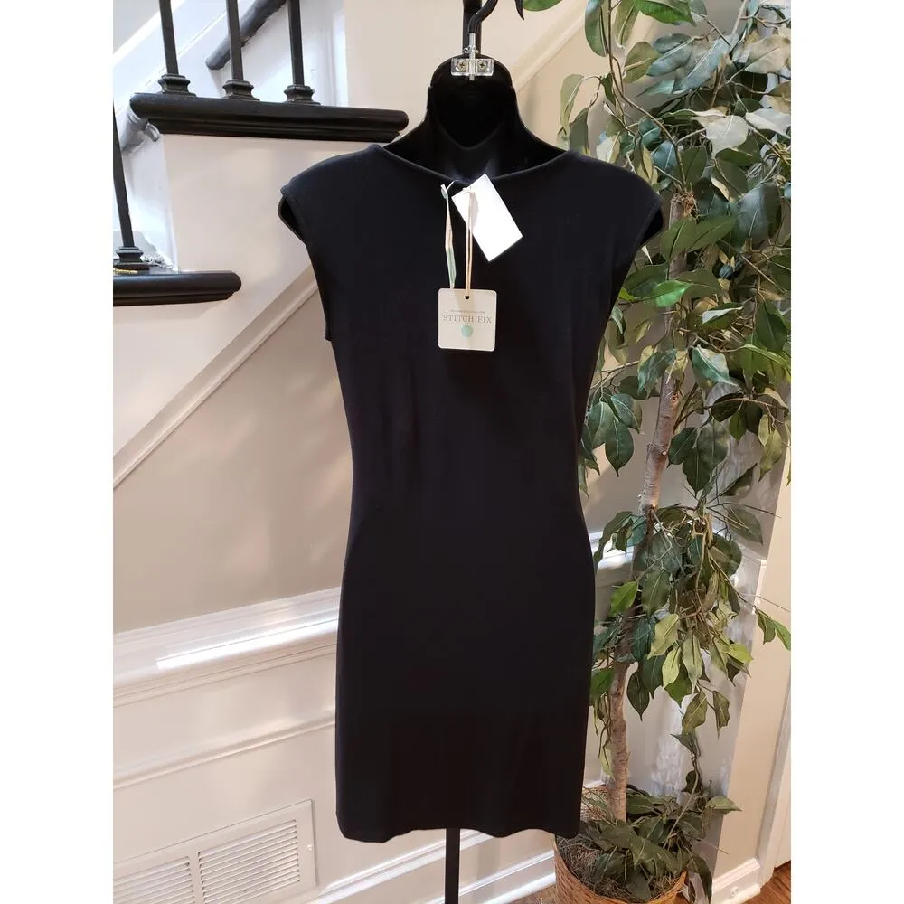 KUT From The Kloth Dress Women's 4P Black Ruched Bodycon Sheath Cocktail - Image 6