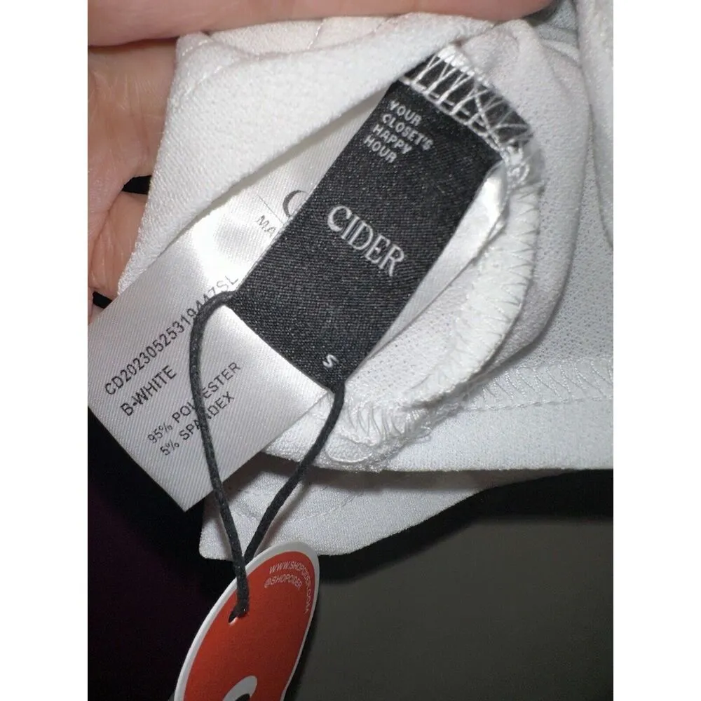 V Neck Lace Ruffle Crop Top Nwt Women’s Size S B39 - Image 8