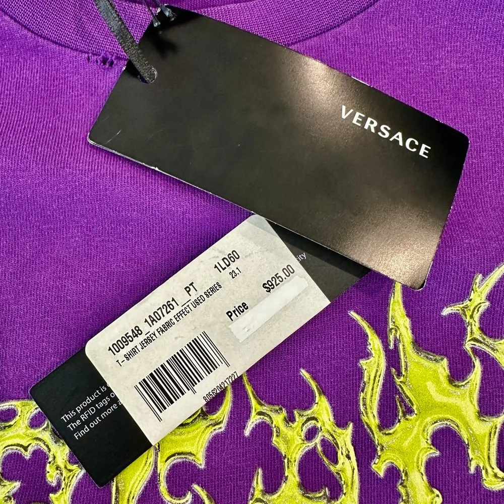 Versace Goddess Logo T Shirt - Image 7